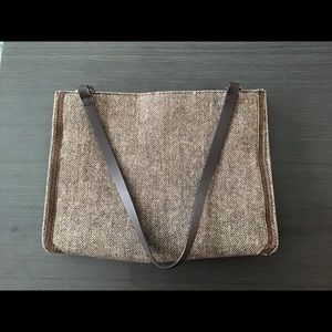 The Limited fabric bag with leather trim